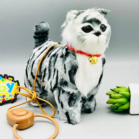 Cute Walking Cat with Remote Control Leash