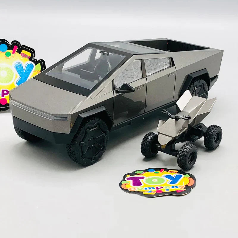 ABS Inertial Tesla With Quad Bike Model Car