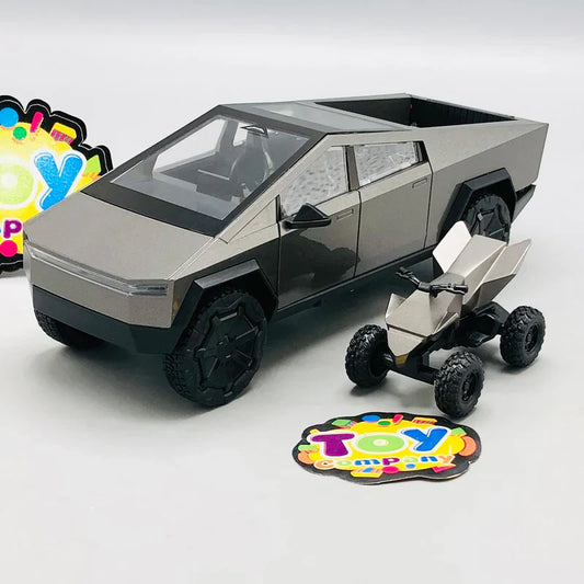 ABS Inertial Tesla With Quad Bike Model Car
