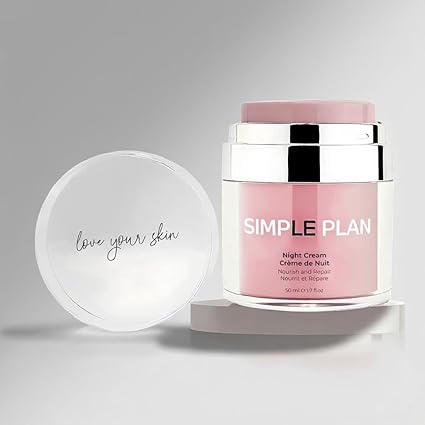 Simple Plan Hydrating Night Cream with Ceramides & Hyaluronic Acid,