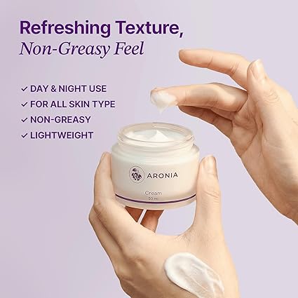 Aronia Extract Day Night Cream for Face Neck with Antioxidant Formula