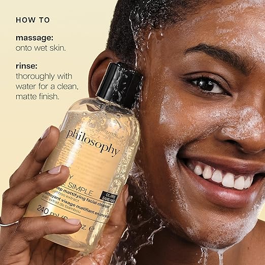 philosophy purity made simple one-step mattifying facial cleanser