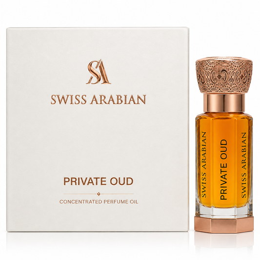 Swiss Arabian Private Oud Concentrated Perfume Oil – Long-Lasting Unisex Attar